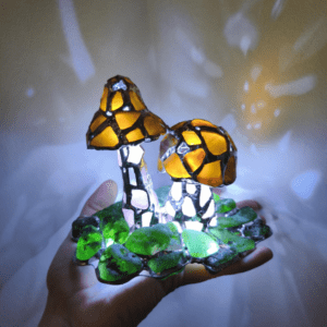 sea glass mushrooms