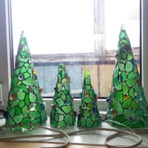 sea glass christmas tree