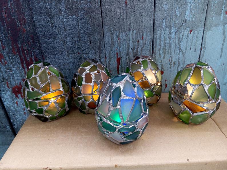 sea glass egg box