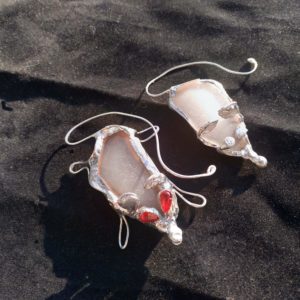 sea glass rat ornament