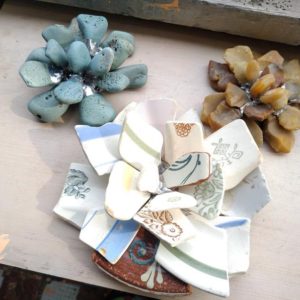 sea pottery succulent echeveria