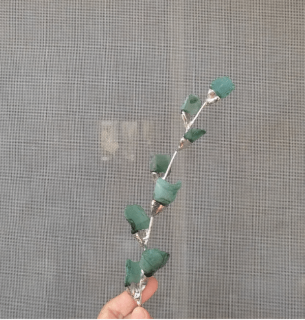 Sea glass hyacinth delfinium, unique beach glass flowers, artificial bouquet - Image 6