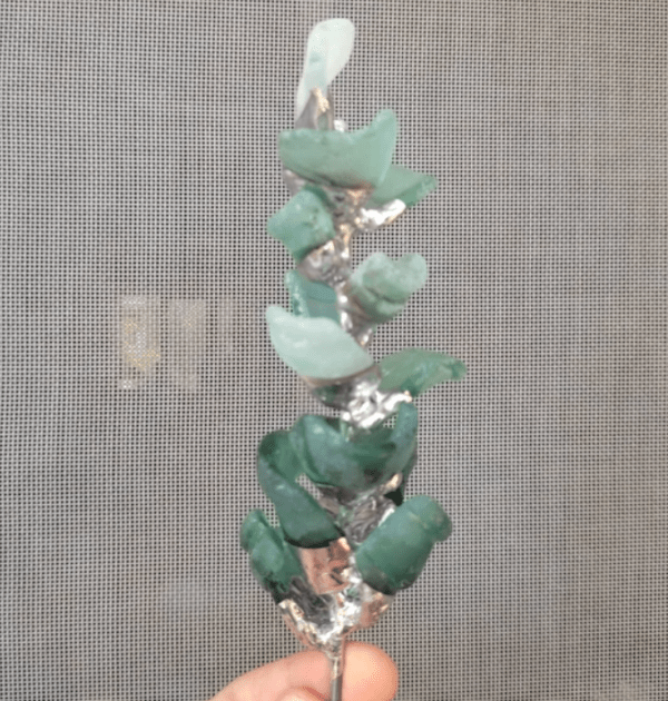 Sea glass hyacinth delfinium, unique beach glass flowers, artificial bouquet - Image 4