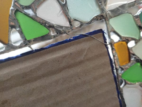 Custom sea stained glass frame for pictures/mirrors, made to order - Image 6