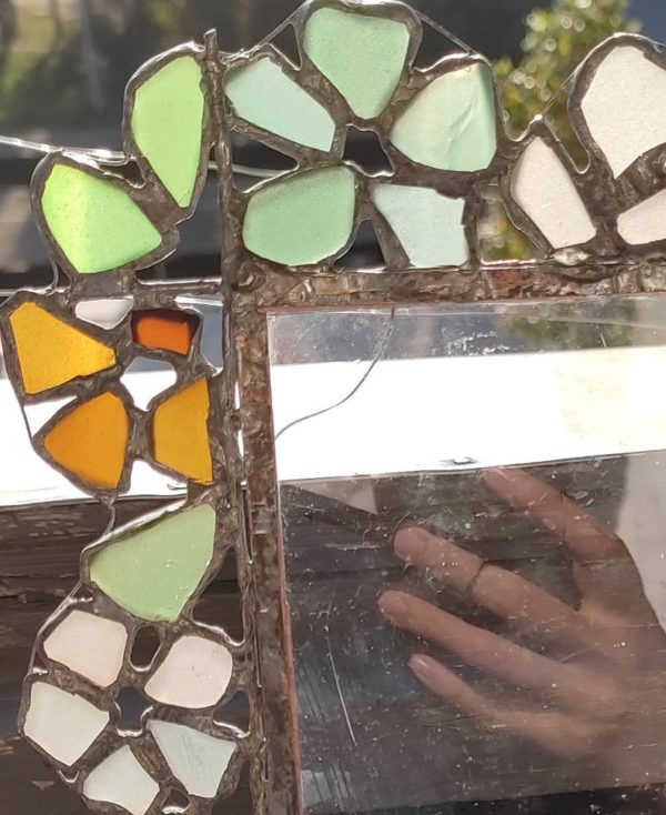 Custom sea stained glass frame for pictures/mirrors, made to order - Image 8