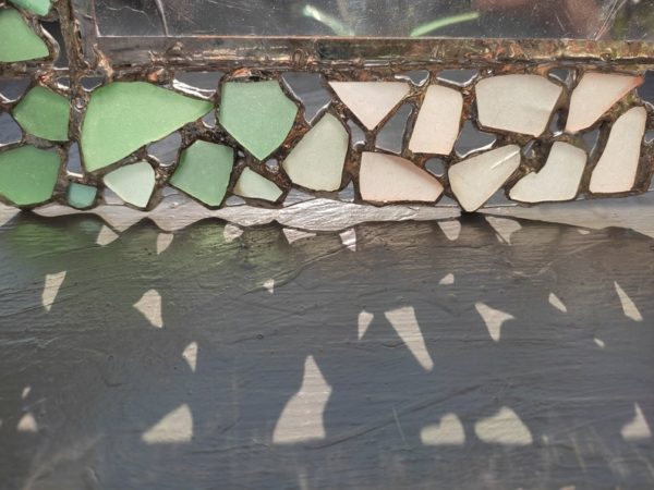 Custom sea stained glass frame for pictures/mirrors, made to order - Image 9