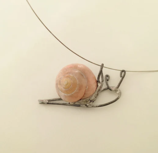 Snail jewelry, real snail shells art, brooches pendants earrings - Image 2