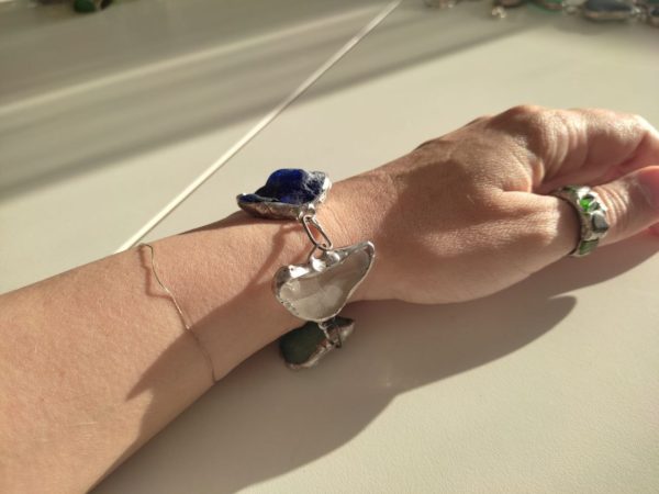 Seaglass bracelets, unique wearable art - Image 12
