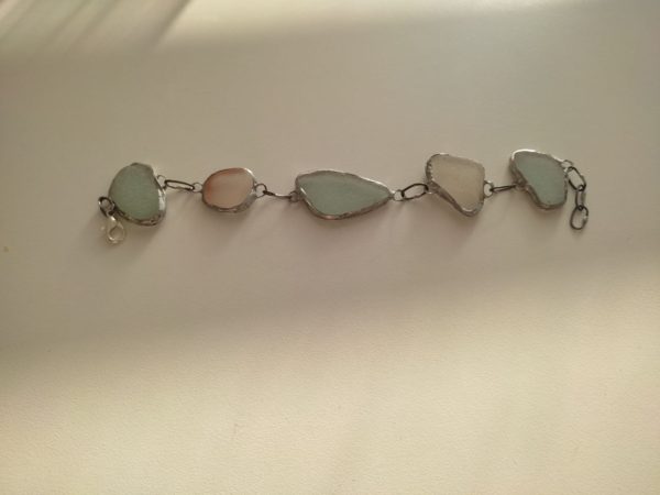 Seaglass bracelets, unique wearable art - Image 17