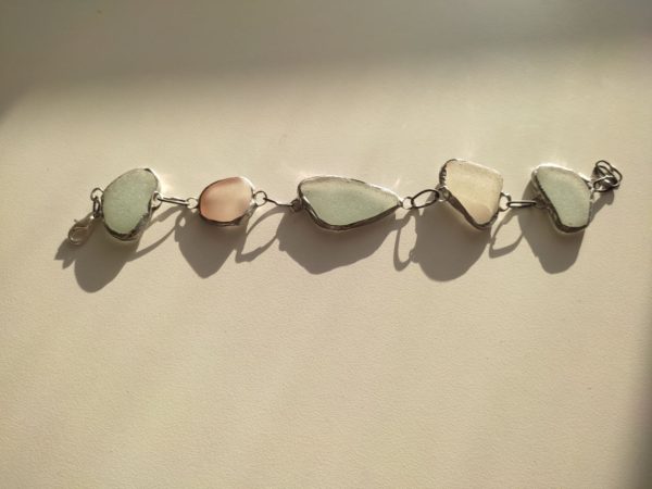 Seaglass bracelets, unique wearable art - Image 18