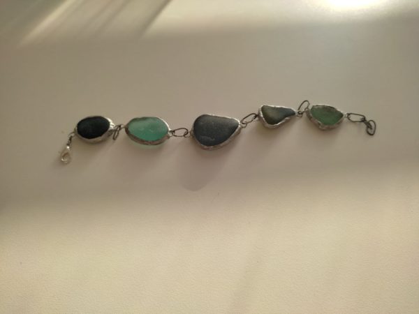 Seaglass bracelets, unique wearable art - Image 23