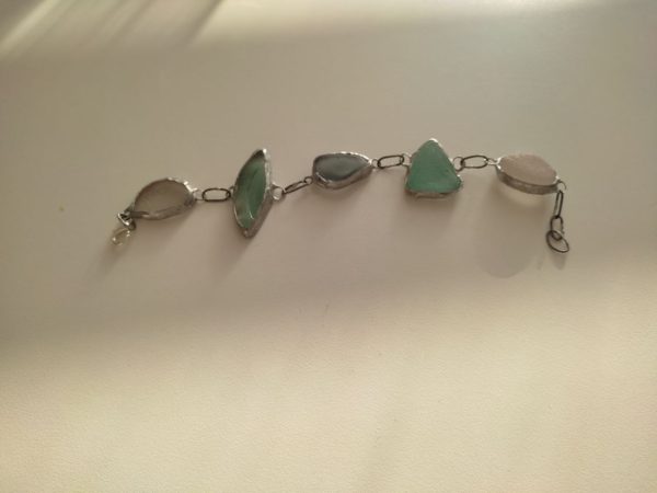 Seaglass bracelets, unique wearable art - Image 25