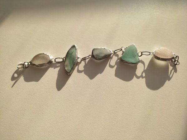 Seaglass bracelets, unique wearable art - Image 26