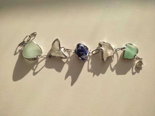 Seaglass bracelets, unique wearable art - Image 28