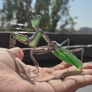 sea glass praying mantis