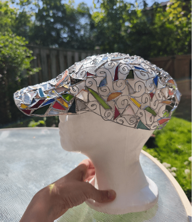 Stained glass decorative hat, baseball cap - Image 5