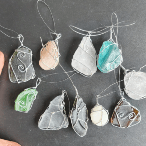 sea glass oenaments