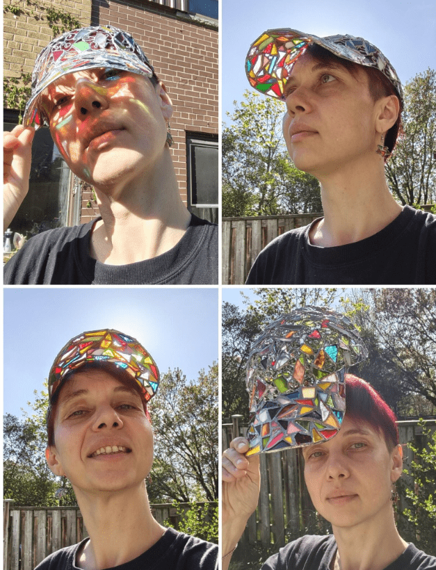 Stained glass decorative hat, baseball cap - Image 18