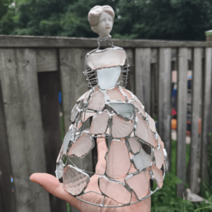 sea glass ghost lady doll